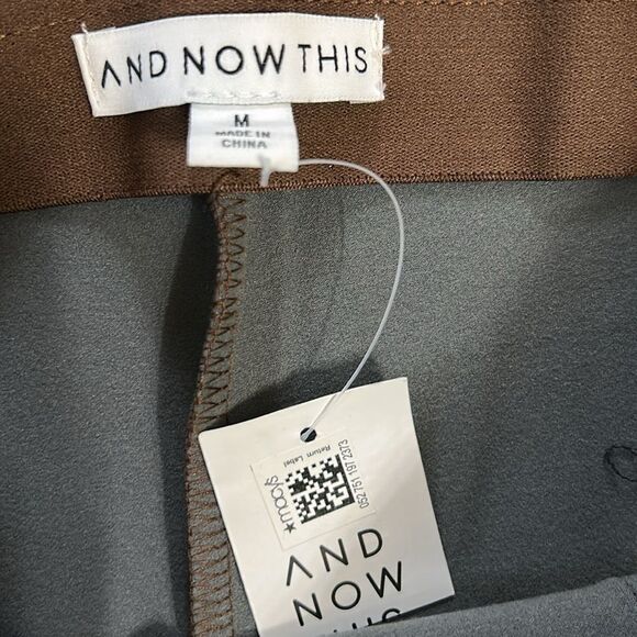 And Now This Brown Seam-front Faux Leather Leggings(Size Medium) - Picture 7 of 7